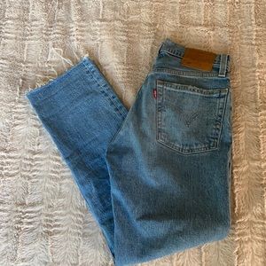 Levi’s 501 button fly raw hem